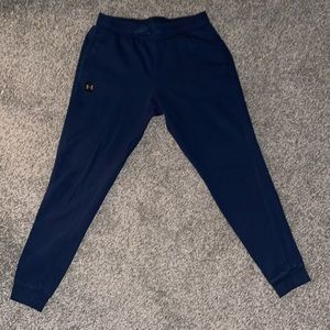 Under Armour Rival Fleece Joggers. Academy Blue. Size Large.